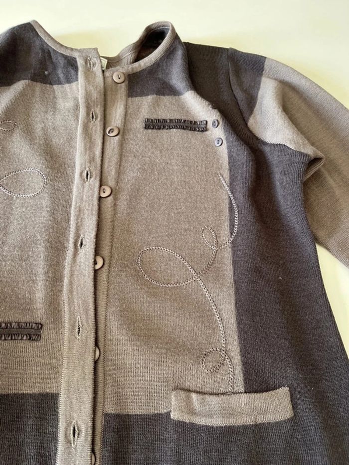 Gilet marron taille L - photo numéro 2