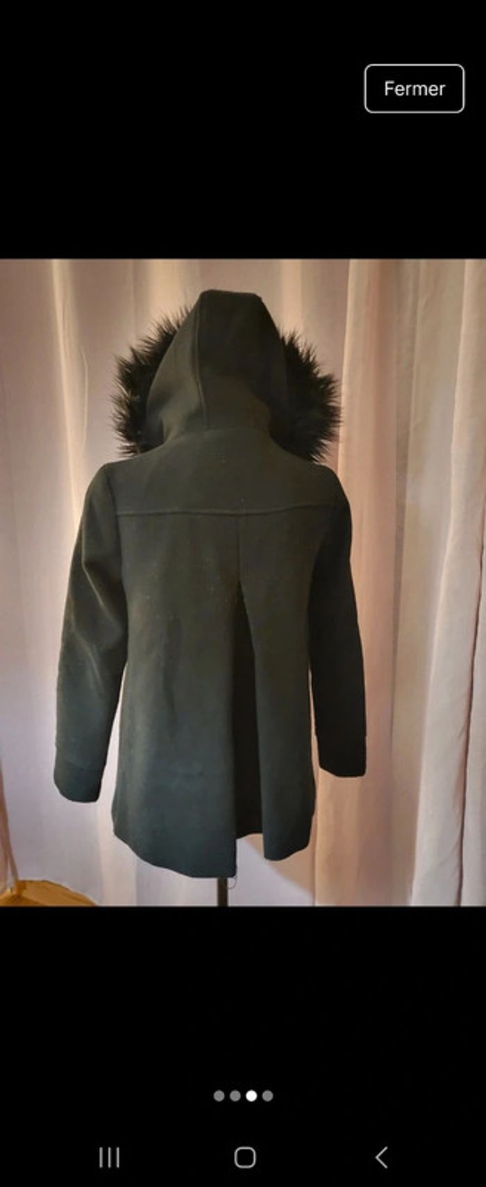 Manteau fourrure noire - photo numéro 4