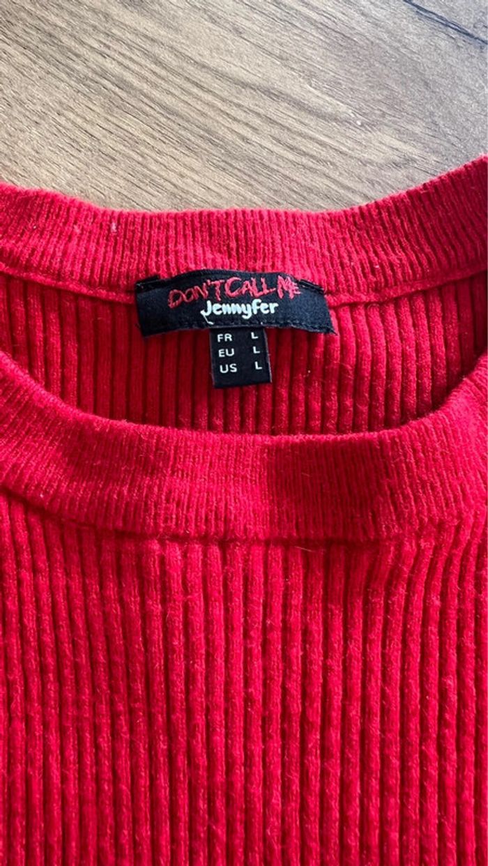 pull rouge - photo numéro 2