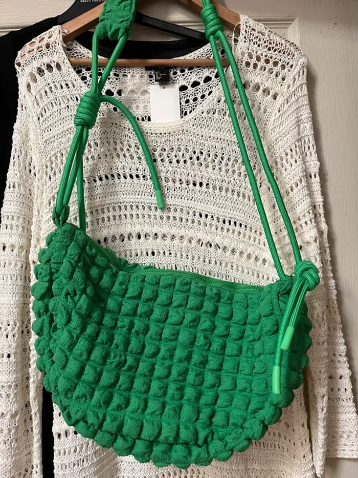 Sac Waffle de Crazy Lou vert pomme - neuf sans étiquette
