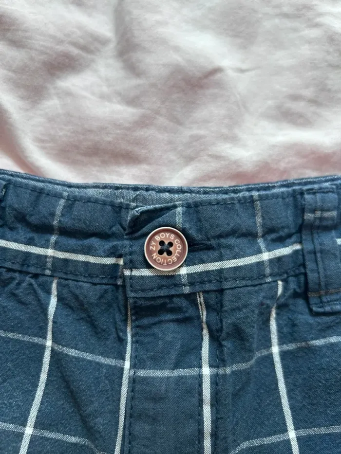 Short garçon à carreaux ZY Boys Collection - Taille 29 cm - photo numéro 3