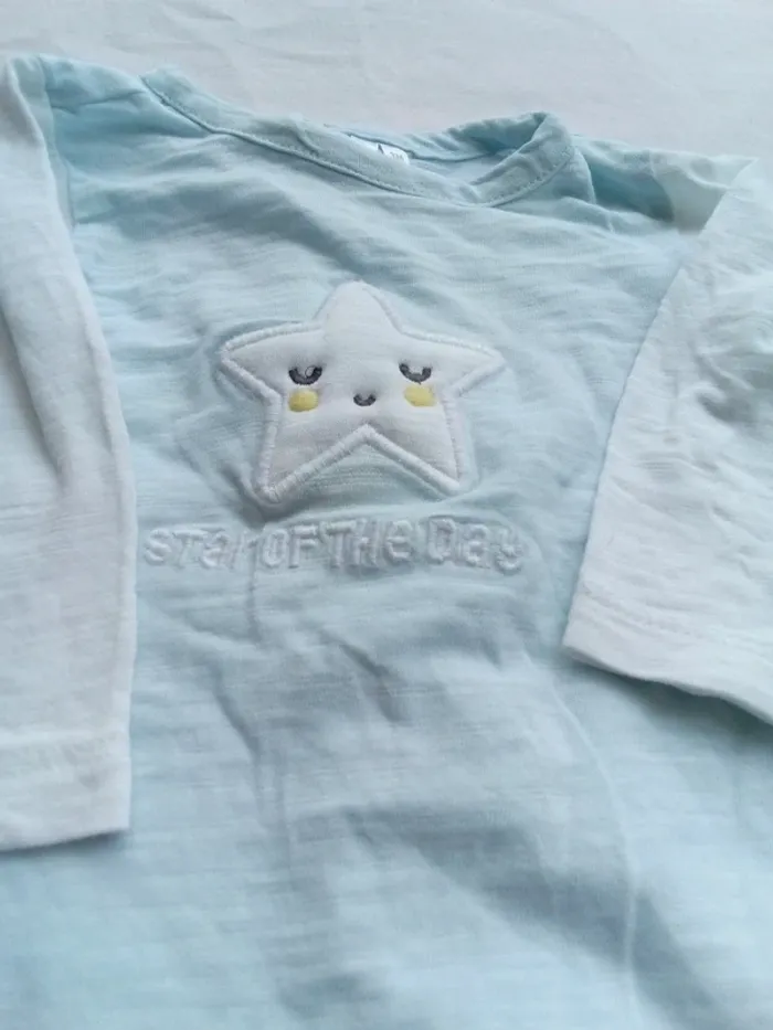 T shirt bleu orchestra 3 mois fille - photo numéro 2