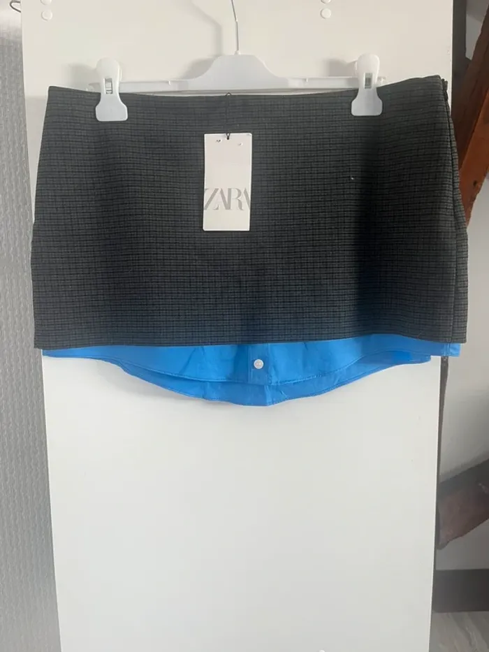 Mini jupe bi matière