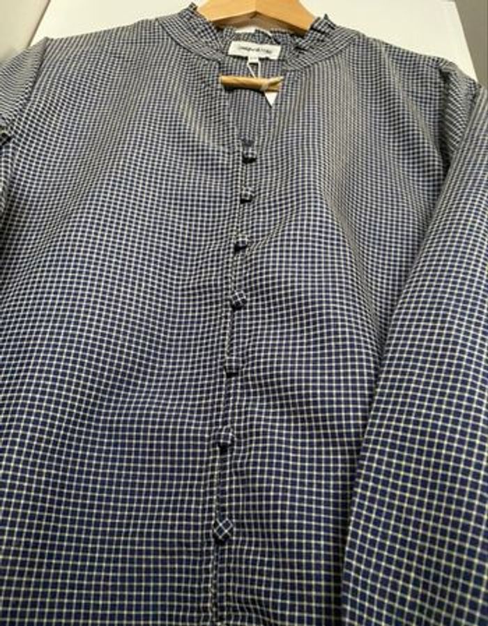 Blouse Vichy - Marine - Taille S/M - photo numéro 5
