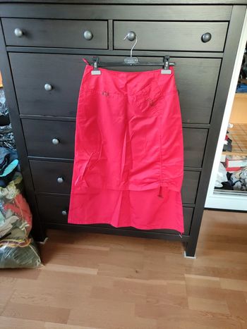 Jupe longue rouge 40