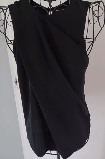 haut noir drappé tm