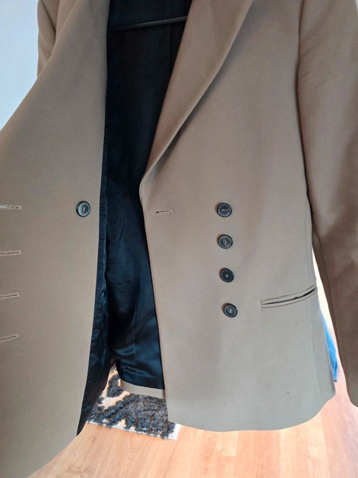 Manteau veste marron Zara - photo numéro 7