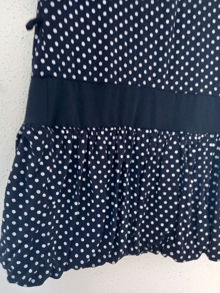 Robe d été à pois noirs et blancs Taille : unique - photo numéro 6