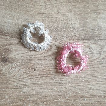 🩷 Lot de 2 élastiques avec perles #emyfleury_accessoirescheveux