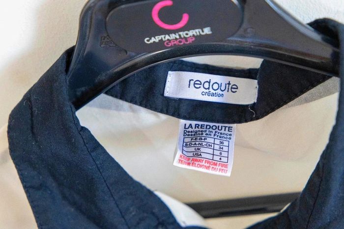 C50 chemise crème / noir La redoute 36 - photo numéro 3