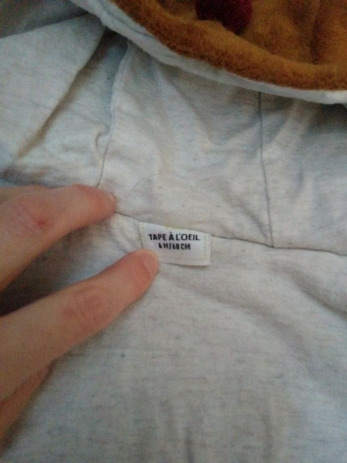 Combinaison rennes marron 6 mois - photo numéro 4