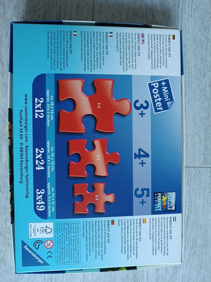 Boite de 3 puzzles de Toys story - photo numéro 2