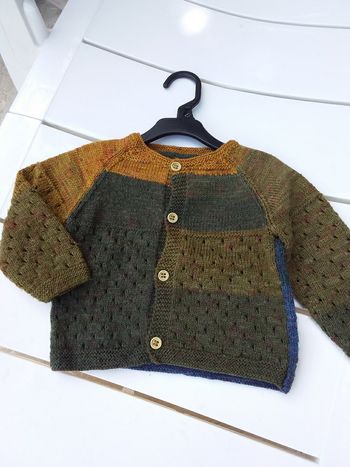 Gilet tricoté main