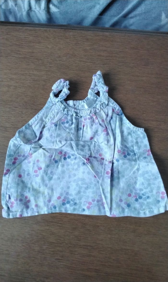 Débardeur à bretelles , des points de divers couleurs , Obaibi , 3M 60cm