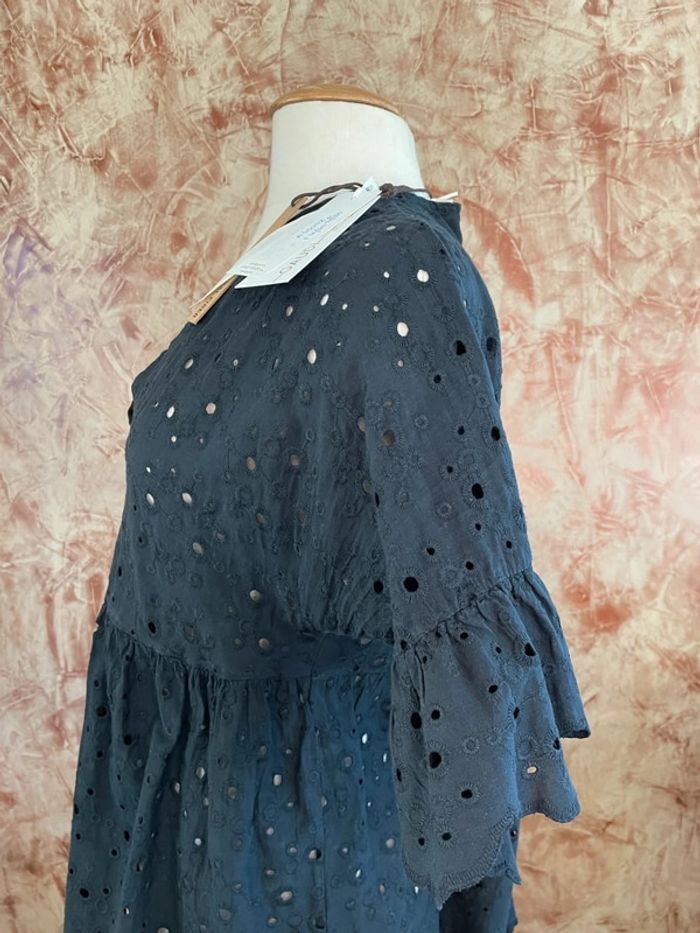 Superbe blouse noire ajourée Gaudi - photo numéro 8