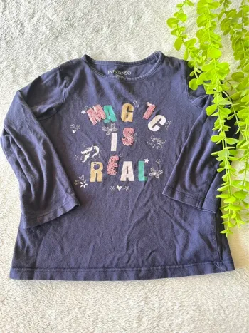 Très beau tee shirt à longue manche petite fille