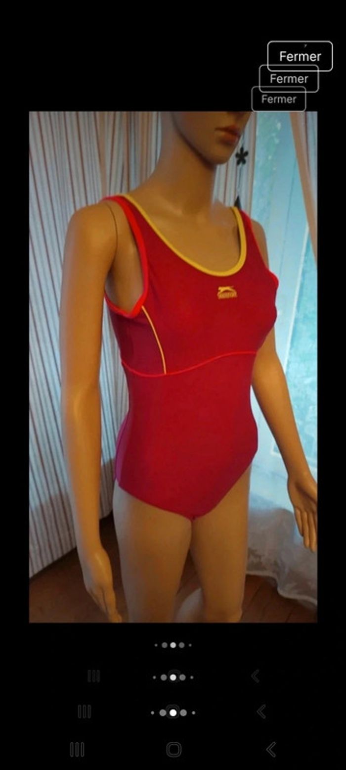 Maillot de bain Slazenger taille 12 fr 40 fuchsia - photo numéro 5