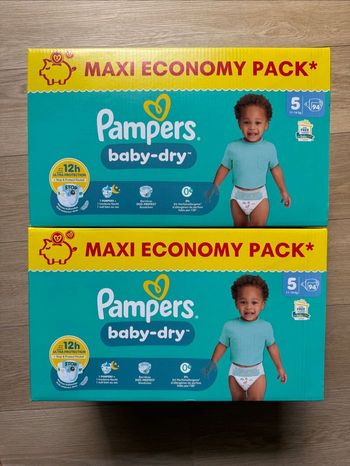 188 couches Pampers baby dry taille 5