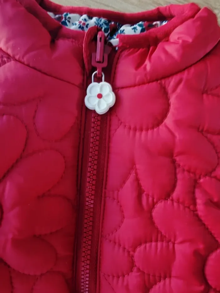 Jolie doudoune sans manches réversible sergent major- 6 mois - photo numéro 6