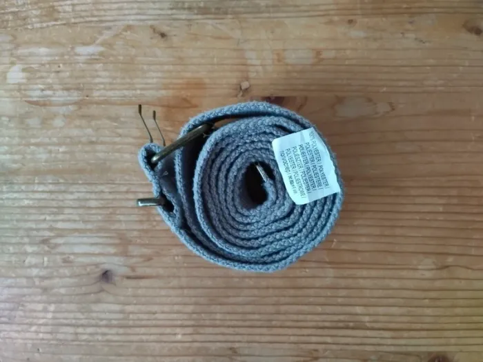 Ceinture en toile grise unisexe – Robuste & Stylée – TBE - photo numéro 2