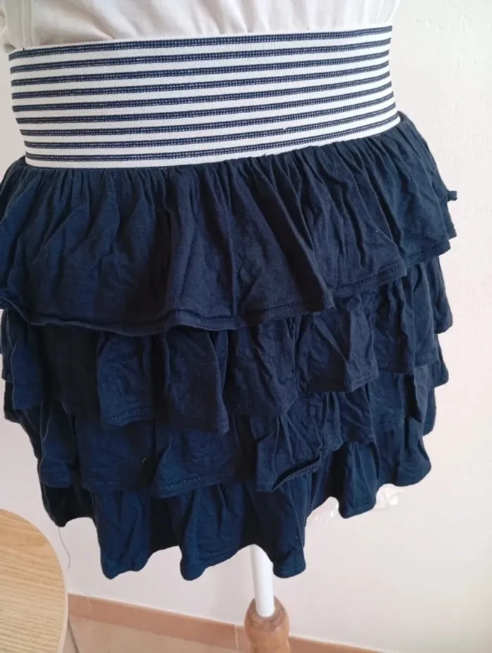 Mini-jupe marine cache cache s/m - photo numéro 3