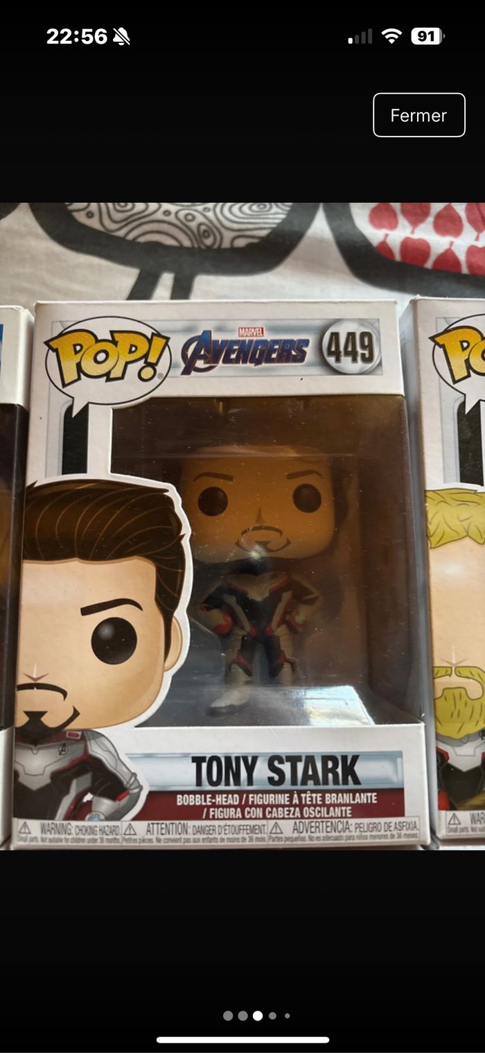 Lot Funko Marvel 2 - photo numéro 3
