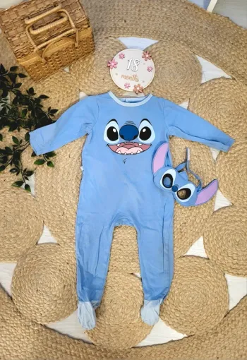 🌼 Pyjamas + son masque 18mois fille, Stitch / Disney 🌼