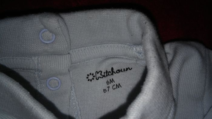 Sous pull bleu clair 6 mois garçon Kitchoun - photo numéro 2