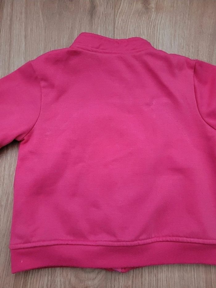 Veste de sport zippée rose fille 18 mois - photo numéro 4