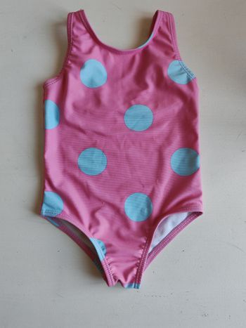 Maillot de bain bébé 12-18 mois rose à pois