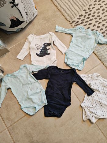 Lot de 5 bodies hiver bébé garçon 3 mois