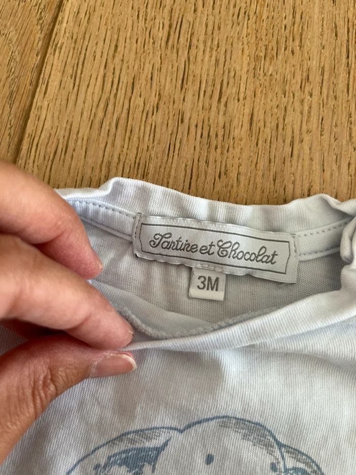 TEE shirt tartine et chocolat - photo numéro 2