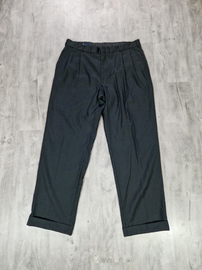 Pantalon à Pinces Dockers Noir Coupe Droite Taille W34-L30 Homme