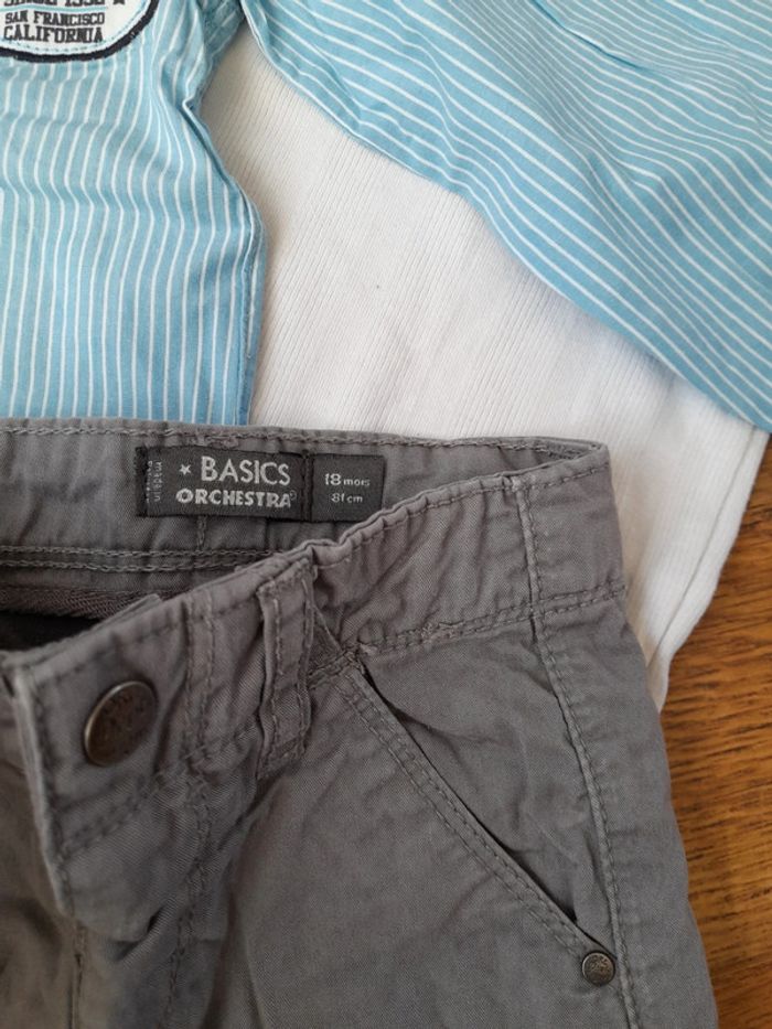 Ensemble 3 pièces 18 mois chemise pantalon - photo numéro 5