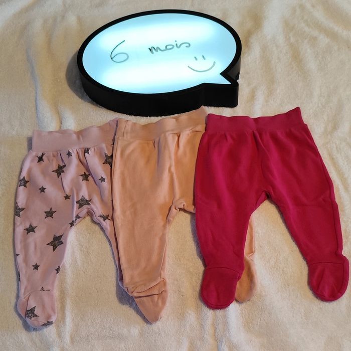 Lot 3 pantalons 6 mois