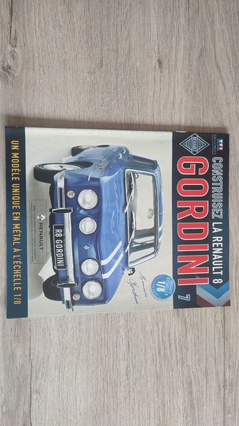 Fascicule numéro 7 n°7 seul sans pièce Renault R8 Gordini 1/8 1/8ème Eaglemoss collections #D08