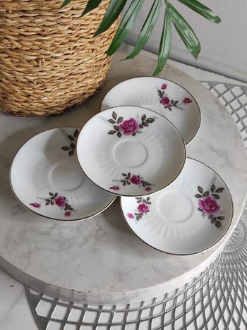 Sous tasses porcelaine chinoise