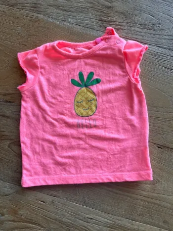 Tee shirt rose 6 mois