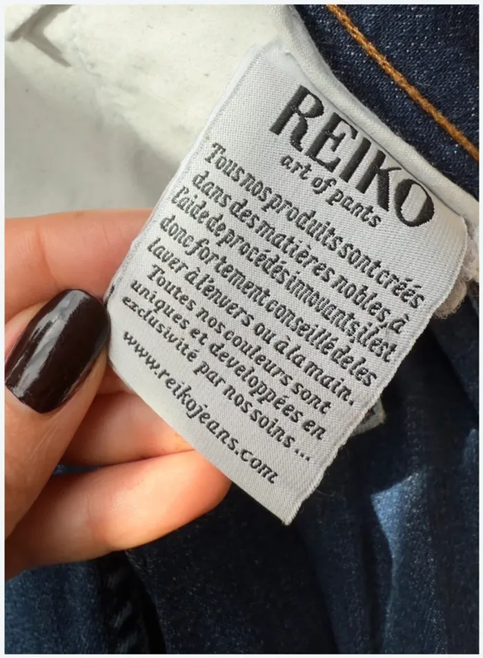 Jeans Reiko skinny bleu taille 34 très bon état - photo numéro 5
