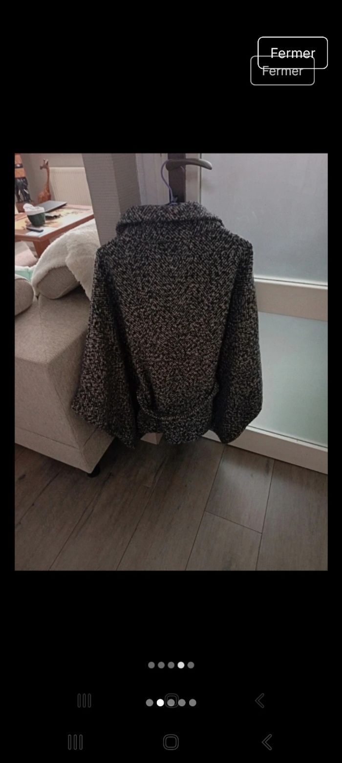 Manteau cape  avec ceinture - photo numéro 4