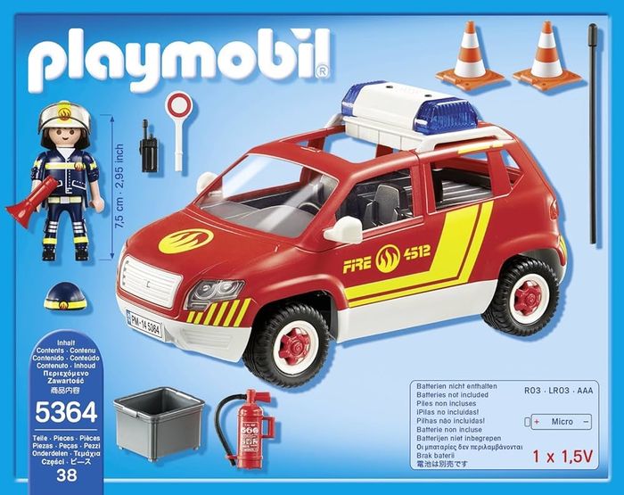 Playmobil Voiture Chef de pompiers 5364