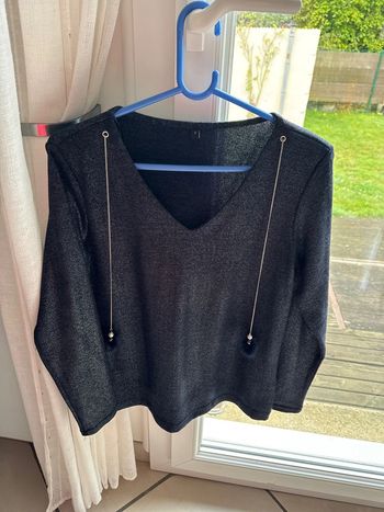 Pull femme à paillettes