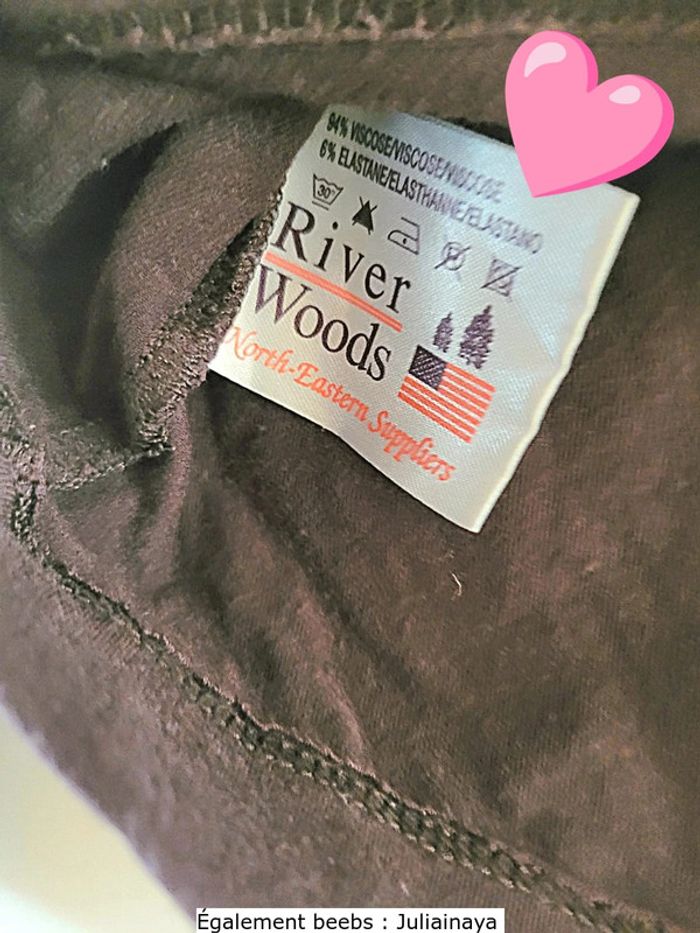 T shirt marron a manches longues "River Woods" taille 8 ans - photo numéro 4