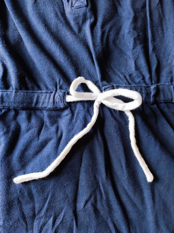 Petite robe bleu marine bordure blanche 6 ans - photo numéro 2