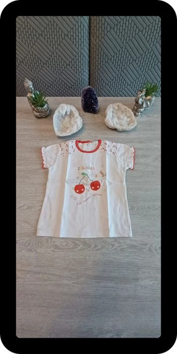 T-shirt blanc 12 mois