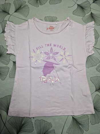 Tee shirt 6 ans raya disney lilas