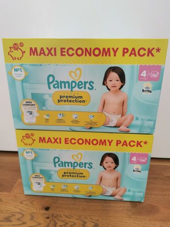 180 Couches pamper taille 4 pamper premium protection