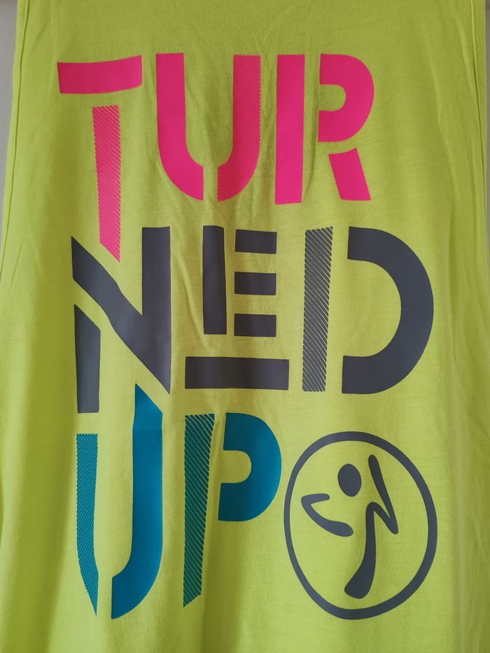 Débardeur ZUMBA jaune taille S - photo numéro 3
