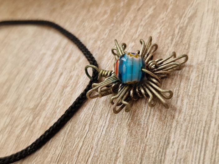 Parure Bijoux Boucle D'oreilles Serpents Perles Collier Réglable Soleil Perle - photo numéro 17