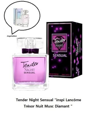 Tender Night Sensual "inspi Lancôme Trésor Nuit Musc Diamant perle "eau de parfum 100 ml